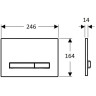 Клавиша смыва GEBERIT SIGMA 50 115.672.00.2 прозрачный