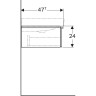 Тумба под раковину GEBERIT ICON 841277000 75 см